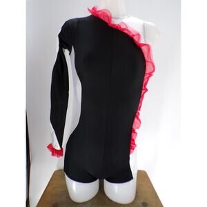 Dance Costume Alexandra XS Adult Red Jazz Acro Tap Contemporary